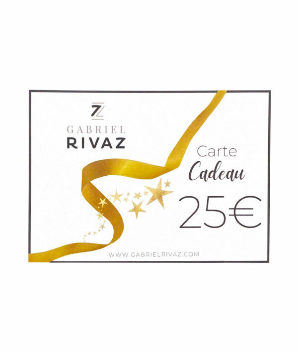 Carte cadeau 25€ - GABRIEL RIVAZ